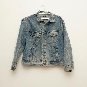 Vintage Lee Denim Trucker Blue Jean Jacket XL